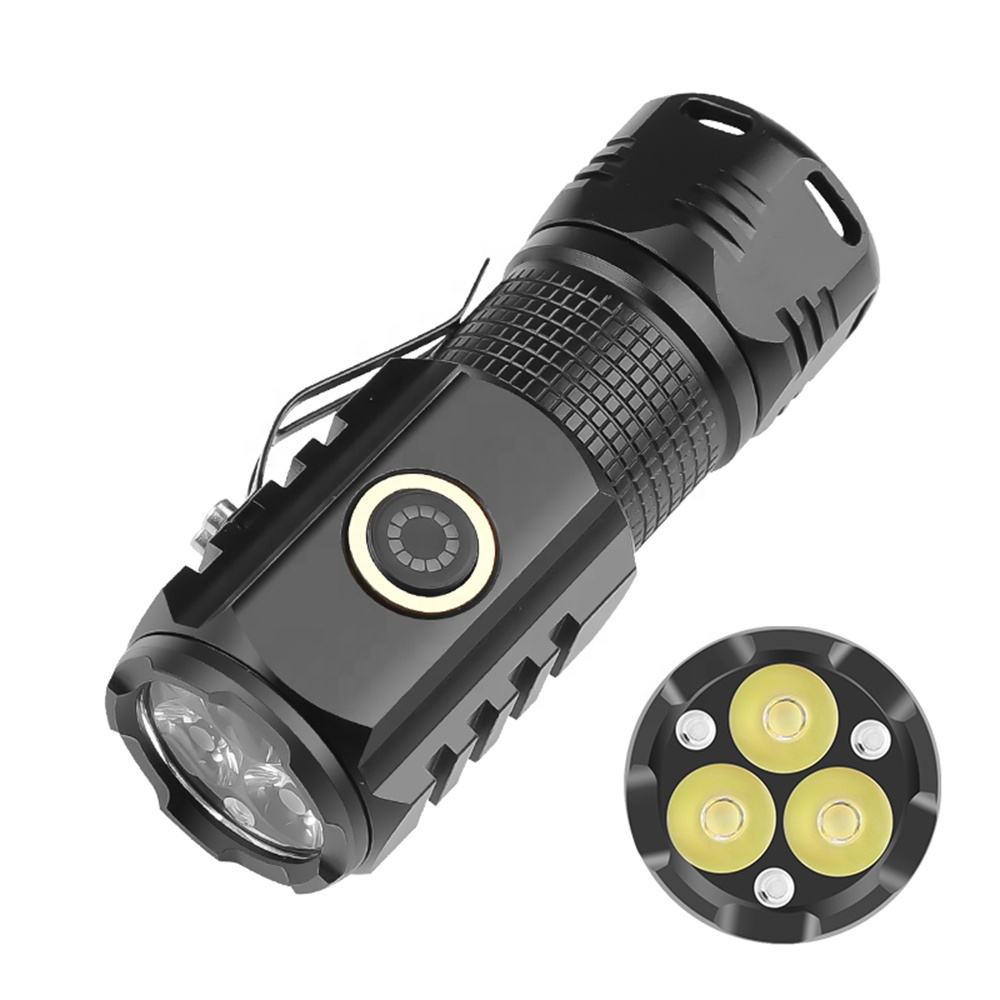 Three-Eyed Monster Mini Flash Super Power Flashlight